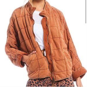 Free People Dolman Quilted Jacket Myrrh
